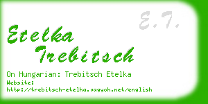 etelka trebitsch business card